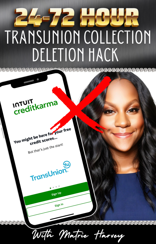 24-72 Hour Transunion Collection Deletion Hack eBook