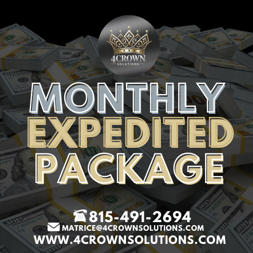 Monthly Expedited Package ($199 to get started and $99 a month)